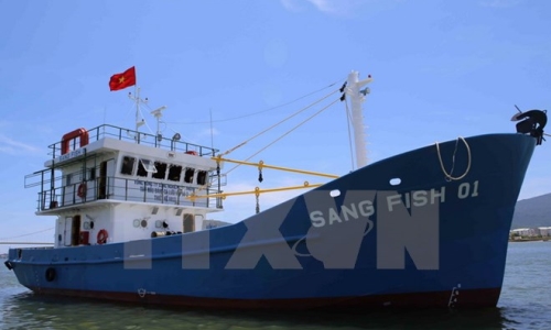 Hạ thủy tàu vỏ sắt đầu tiên đóng tại Quảng Trị theo Nghị định 67